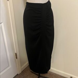 Zara Black Midi Skirt Size XL NWT